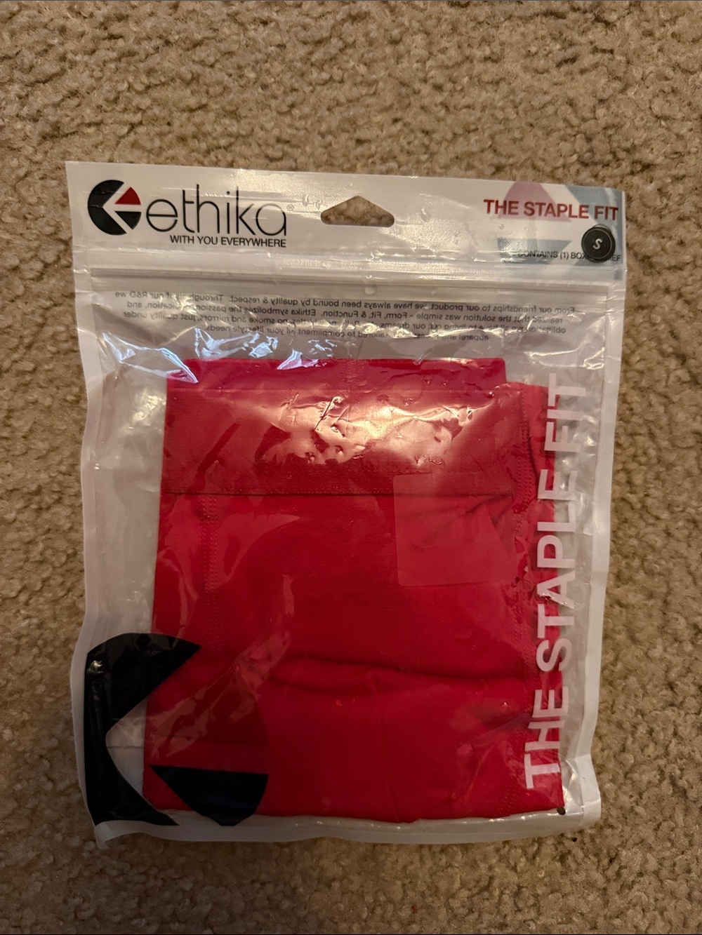 ethika Men’s Bright Red Athletic Staple Fit Shorts